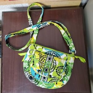 Vera Bradley cross body bag.  limes up pattern